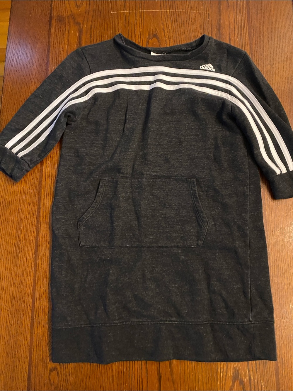 adidas Black Sweatshirt with White Stripes